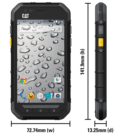 CAT® S30 Κινητό τηλέφωνο smartphone Dual Sim Black (Ελληνικό μενού) Cat Rugged Phones